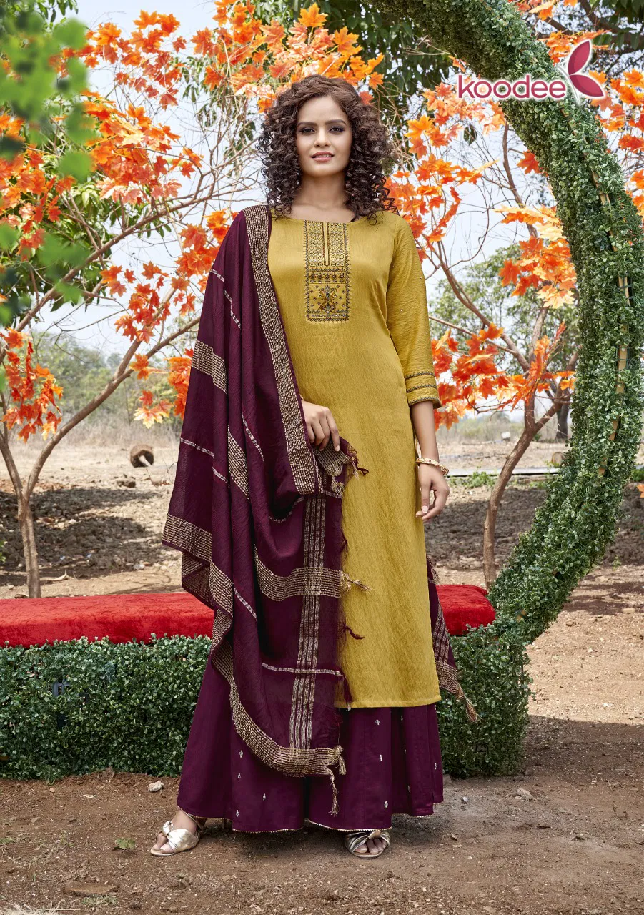 Koodee Rahi 1 Designer Festive Wear Pure Nylon Viscose Readymade Collection