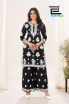 Black And White Vol 18 By Blue Hills Rayon Surat Kurti With Bottom Dupatta Wholesale Market