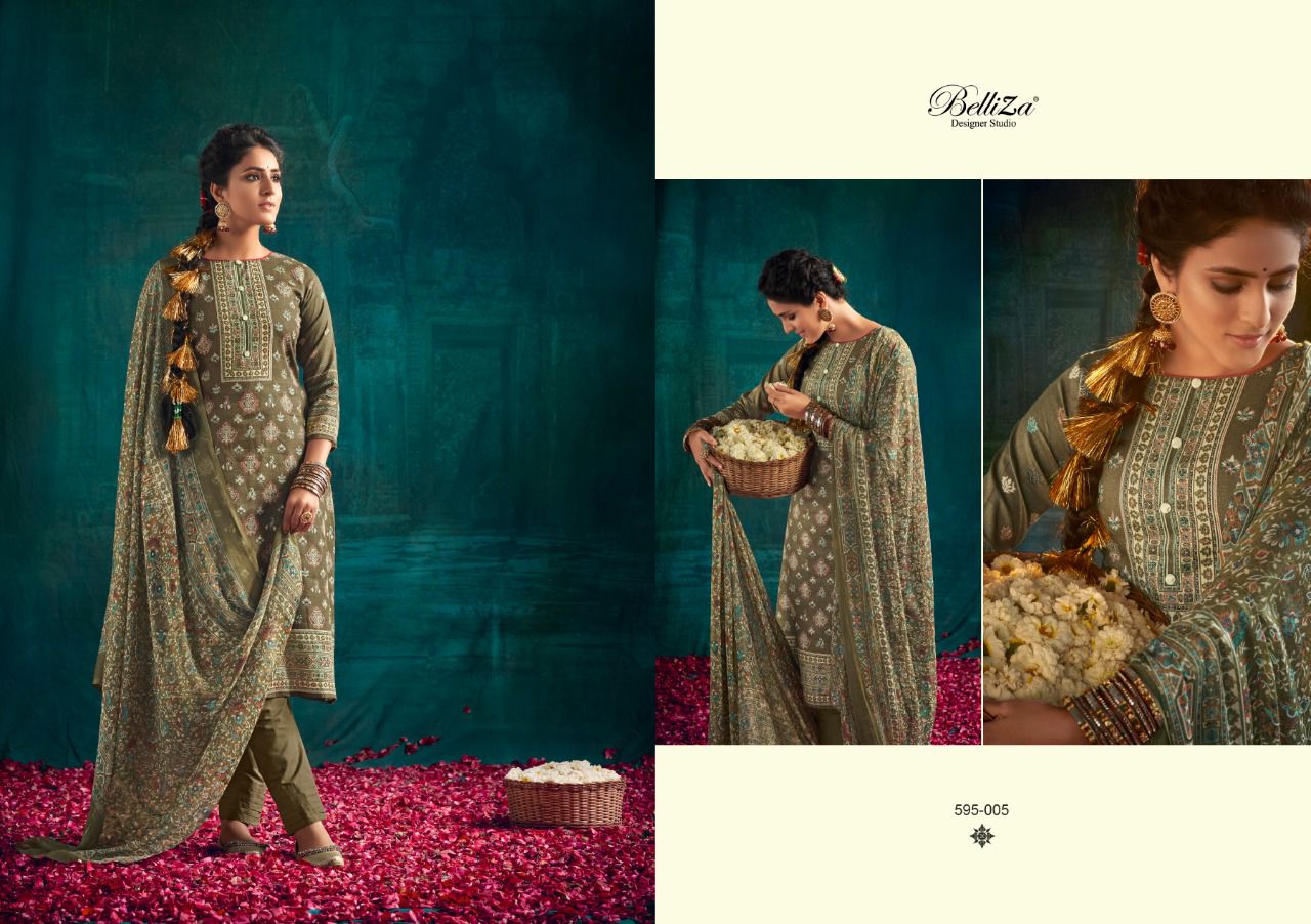 Belliza Neeza Premium Casual Daily Wear Cotton Printed Dress Material Collection