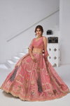 Pink Colour Banarsi Silk Lahenga With Blouse And Dupatta Best Wholesale Shop In Surat Kf 2150