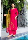 Amrita By Kadlee Rayon Slub Wholesale Kurti With Bottom Dupatta Suppliers In Mumbai