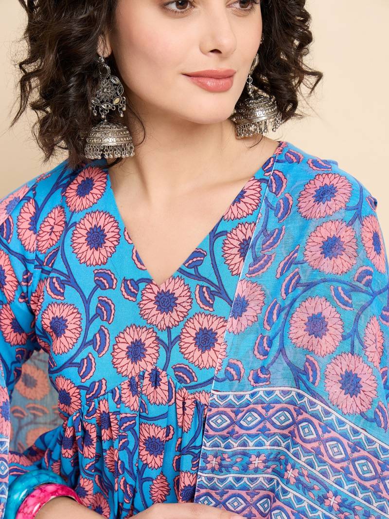 Dhruvi 293 Rayon Printed Kurti Bottom With Dupatta Online Wholesale
