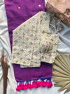 Khadi Work Vol 2 Cotton Saree Sequence Work Blouse Wholesale Market In Surat