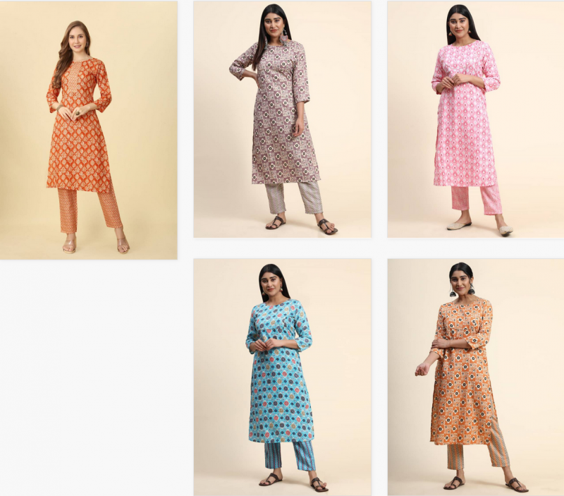 Tanyaa P 147 Cotton Casual Wear Kurti With Bottom Wholesale Market In Surat With Price