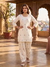 Afsana Cotton Candy Cotton Embroidered Kurti With Bottom Dupatta Wholesalers In Surat