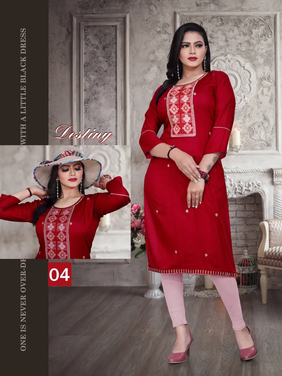 Beauty Queen Destiny 3 Latest Fancy party Wear Printed Kurti Collection