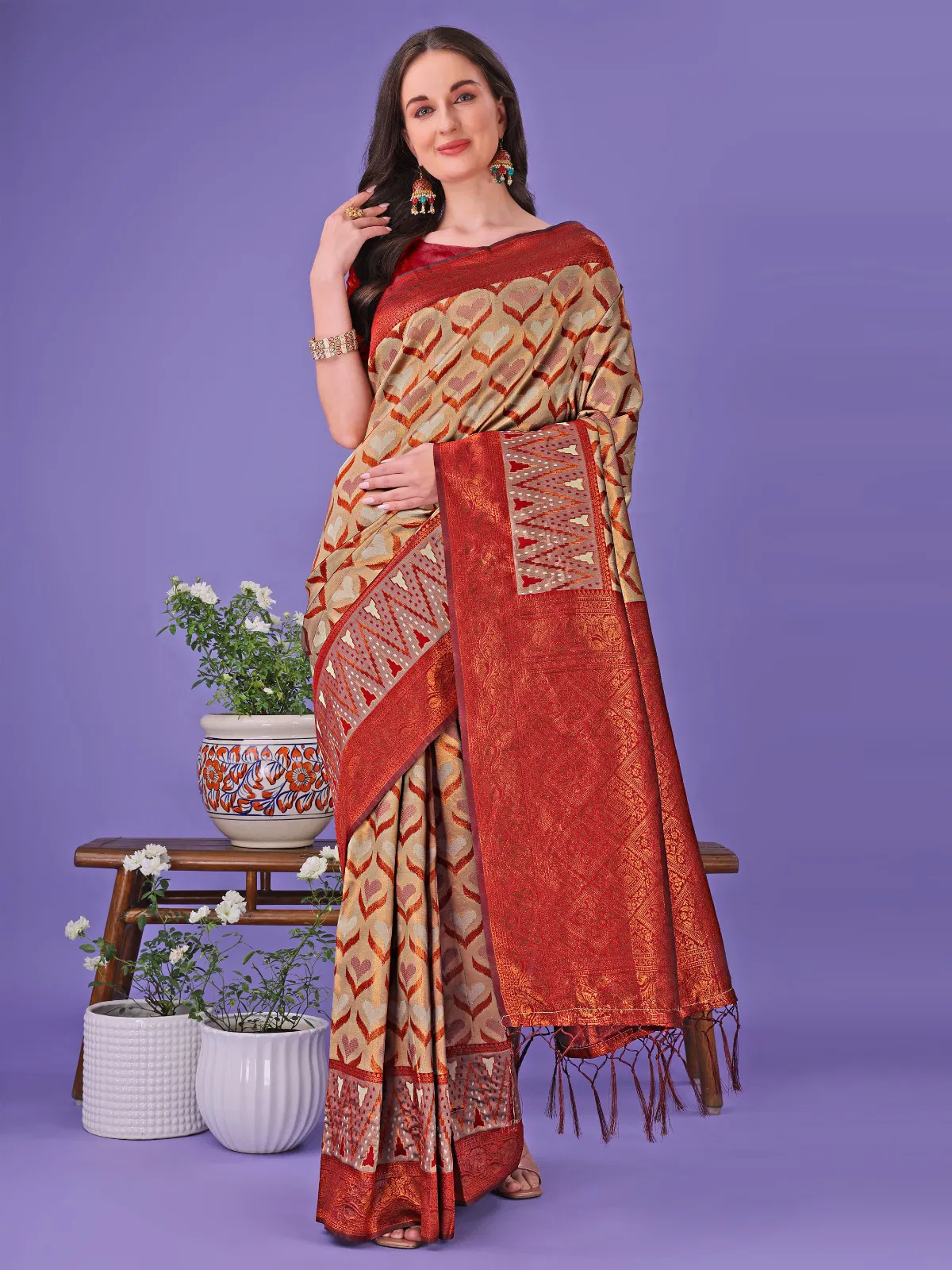 Blossom By Astita Lichi Silk Wedding Wear Saree Wholesale Shop In Surat
