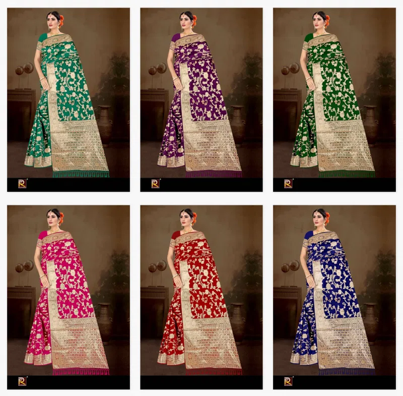 Ronisha 107 Festive Wear Banarasi Silk Saree Wholesale Clothing Suppliers In India