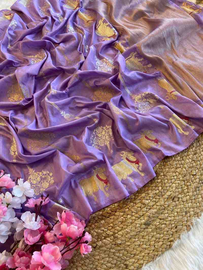 Kc 313 Silk Embroidered Party Wear Saree Wholesale Market In Surat
