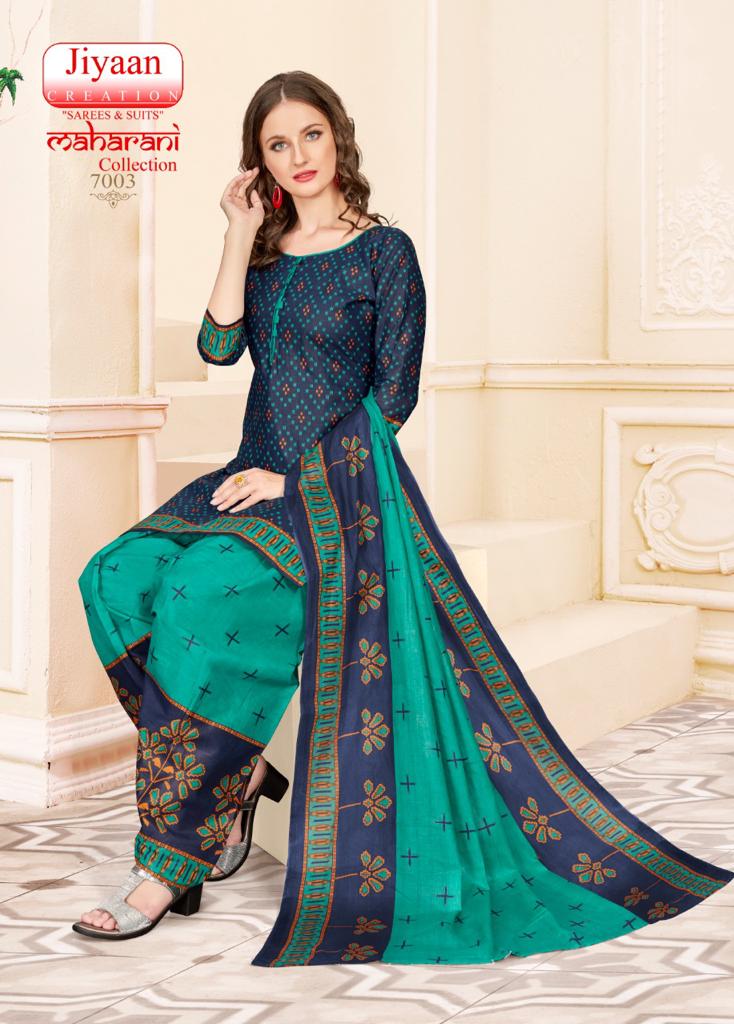 Jiyaan Maharani Collection 7 Regular Wear Cotton Printed Dress Material Collection
