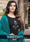 Wooglee Destiny 3 Heavy Festive Wear Viscose Latest Kurti With Bottom And Dupatta Collection