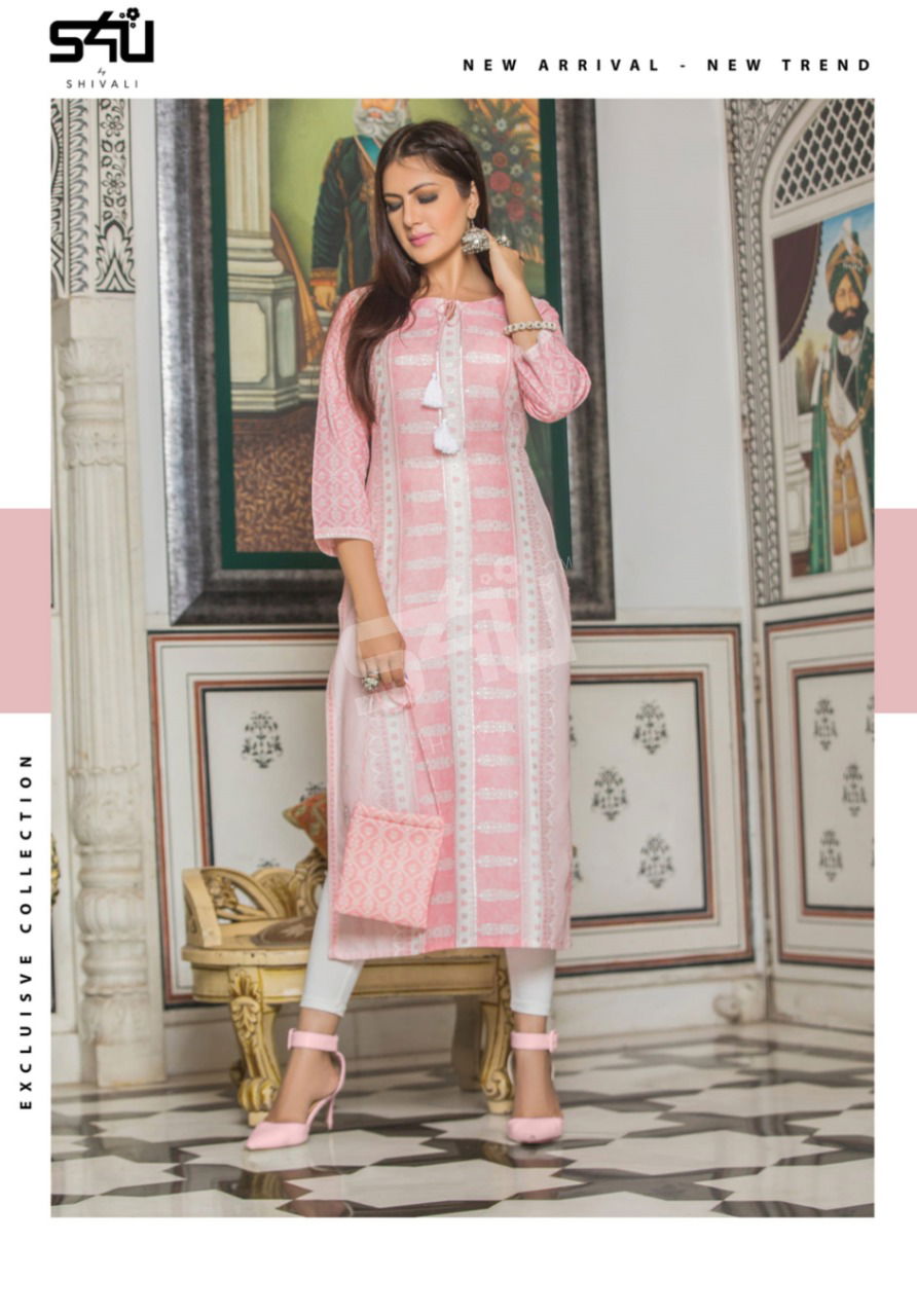 S4u Fyre 2 Latest Fancy Regular Casual Wear Printed Cotton Designer Kurtis Collection
