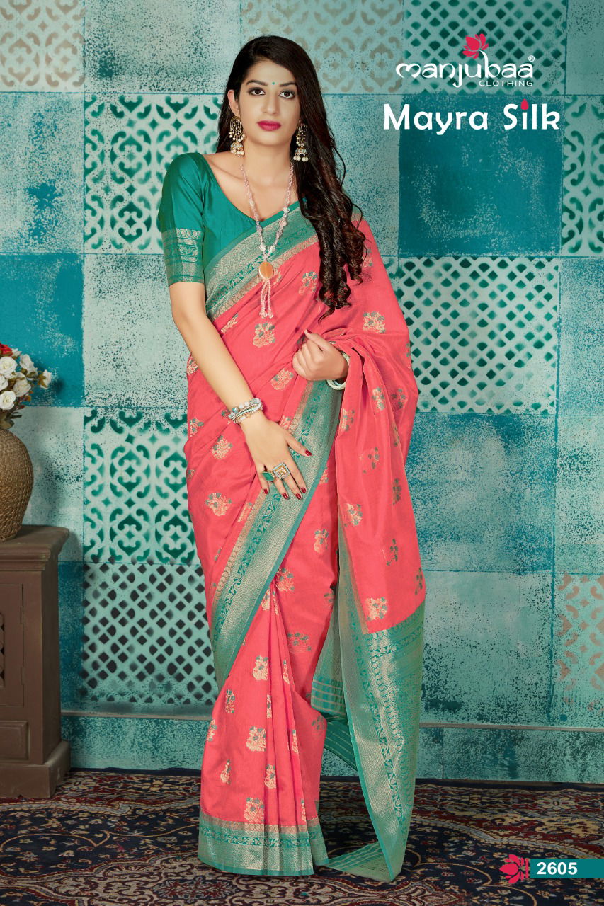 Manjuba Mayra Silk Latest Designer Printed Soft Silk Festive Wear Saree Collection 