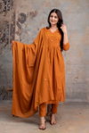 Naisha K 347 Cotton Embroidery Work Kurti With Pant And Dupatta Wholesale Market In Surat With Price