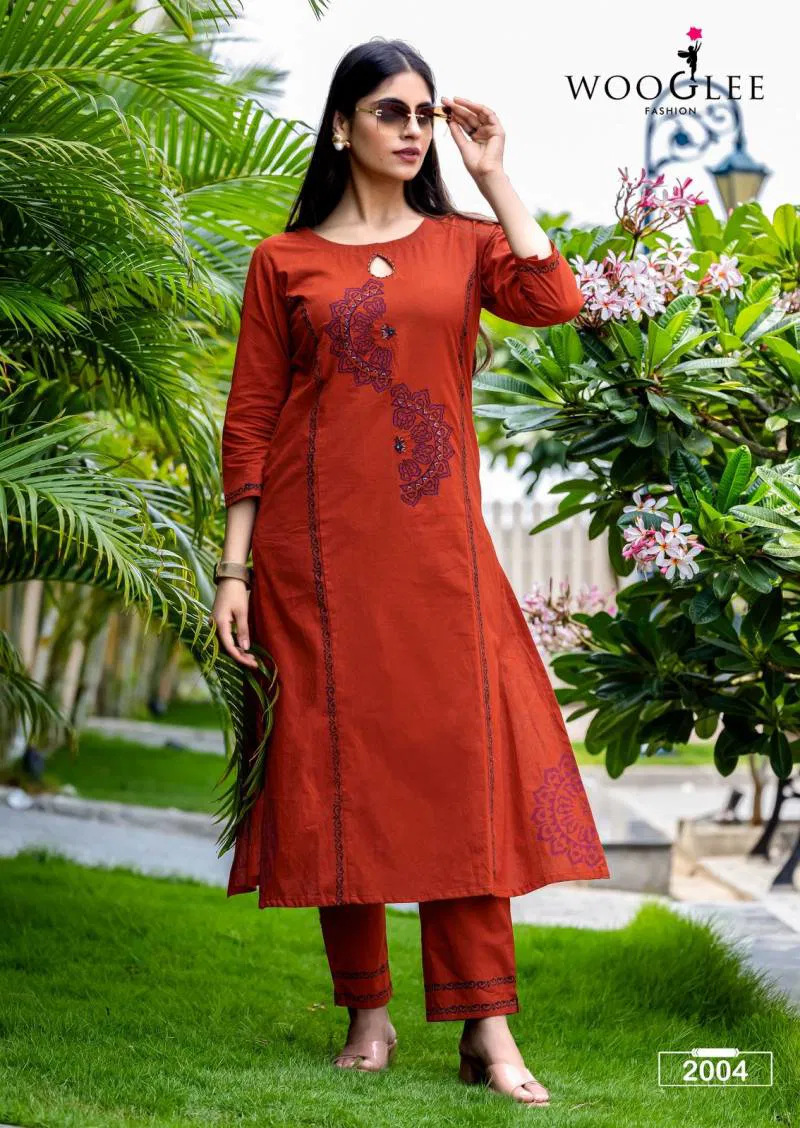 Malvika By Wooglee Cotton Casual Wear Kurti With Bottom Wholesale Market In Surat