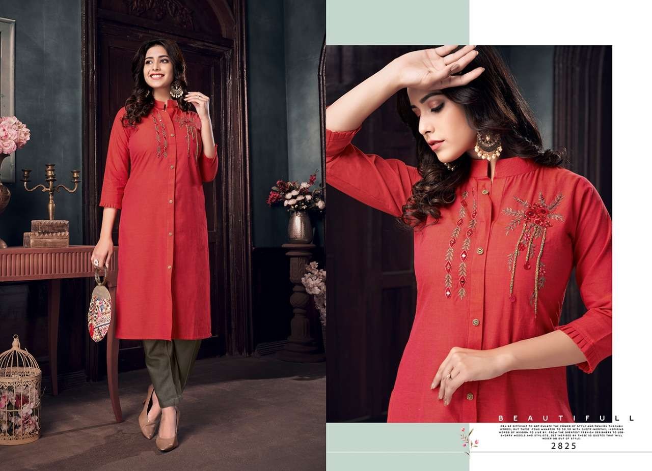 Rangoon Maria Latest Fancy festive Wear Designer Pure Cotton Kurti With Bottom Pant Collection
