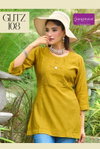 Glitz By Rangmaya Vartican Surat Short Tunic Ladies Top Wholesale Market