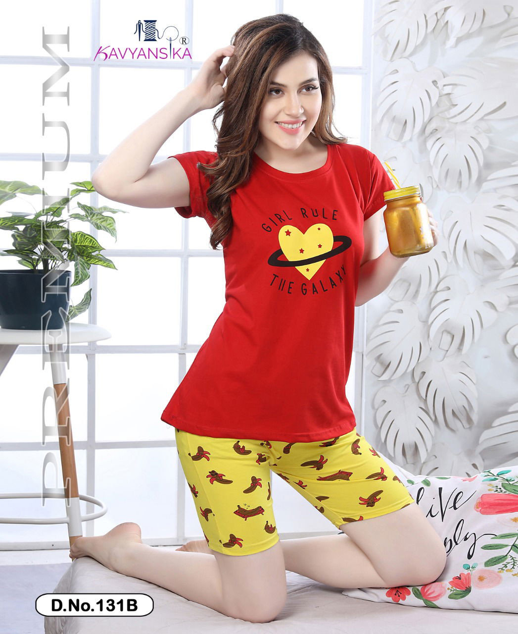 Kavyanshika Premium 131 Premium Exclusive Comfortable Hosiery With Super Fine Stitching Short Printed Hosiery Cotton Collection Collection
