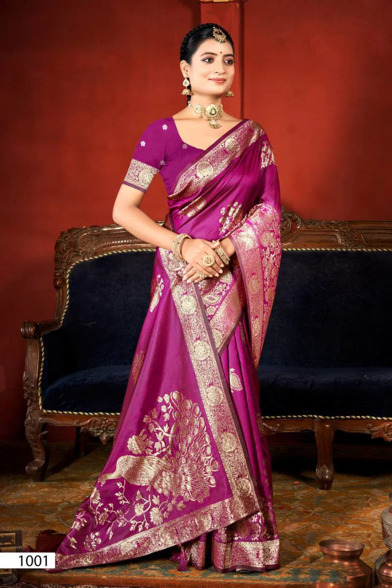 Vaamika Silk Saroski Vol 1 By Saroj Wedding Wear Silk Saree Wholesalers In Delhi