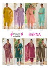 Sapna Vol 2 by Mystic 9 Vertican Roman Silk Online Kurti With Bottom Dupatta Wholesale