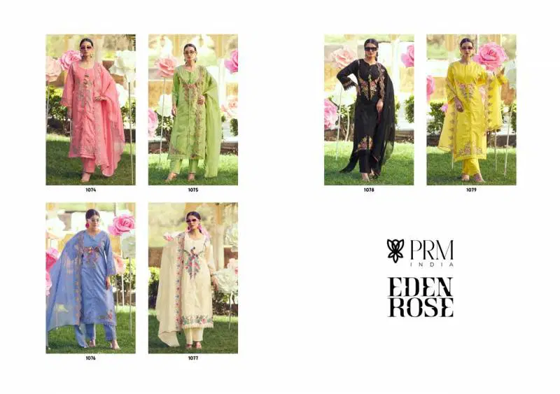 Eden Rose By Prm Cotton Embroidered Salwar Kameez Wholesale Suppliers In India