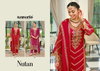 Nutan By Zaveri Organza Emboidery Kurti With Bottom Dupatta Suppliers In India