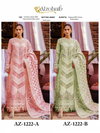 Az 1222 A To B By Alzohaib Cotton Semi Lawn Pakistani Salwar Suits Wholesalers In Surat