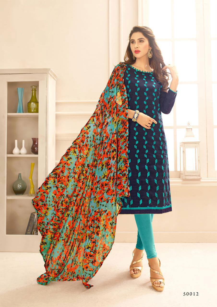 K Divanshi Designer Printed Cotton Dress Material