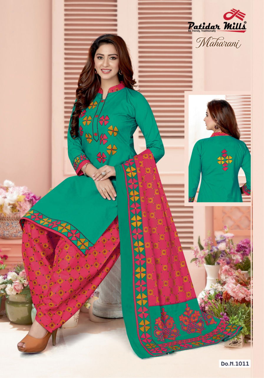 Patidar Maharani Latest Collection Designer Printed Daily Wear Casual Wear Pure Cotton Dress Material