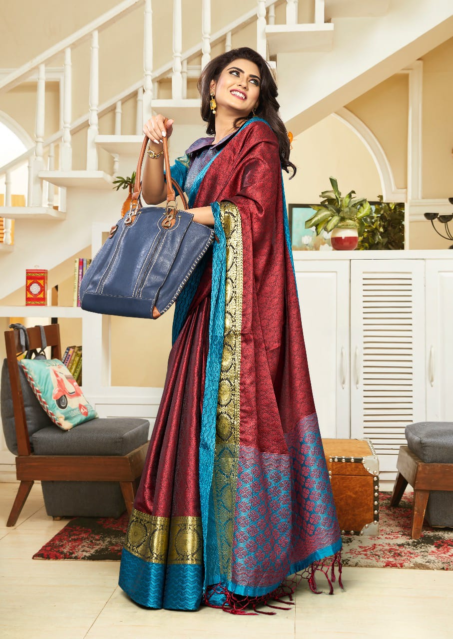 Lt Poshak Exclusive Designer Festive Wear Soft Muslin Silk Saree Collection
