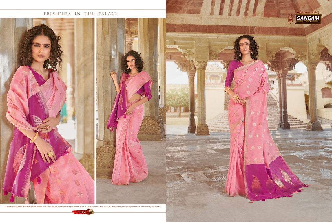 Sangam Linen Weaves New Collection Of Casual Wear Festive Wear Saree 