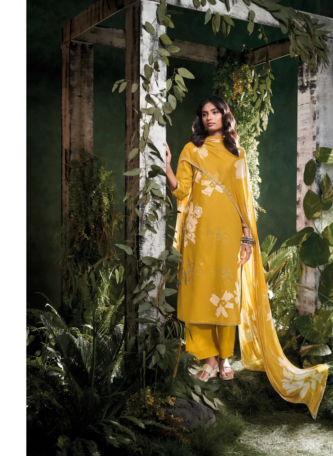 Iragai By Ganga Cotton Printed Embroidery Salwar Suit Suppliers In India