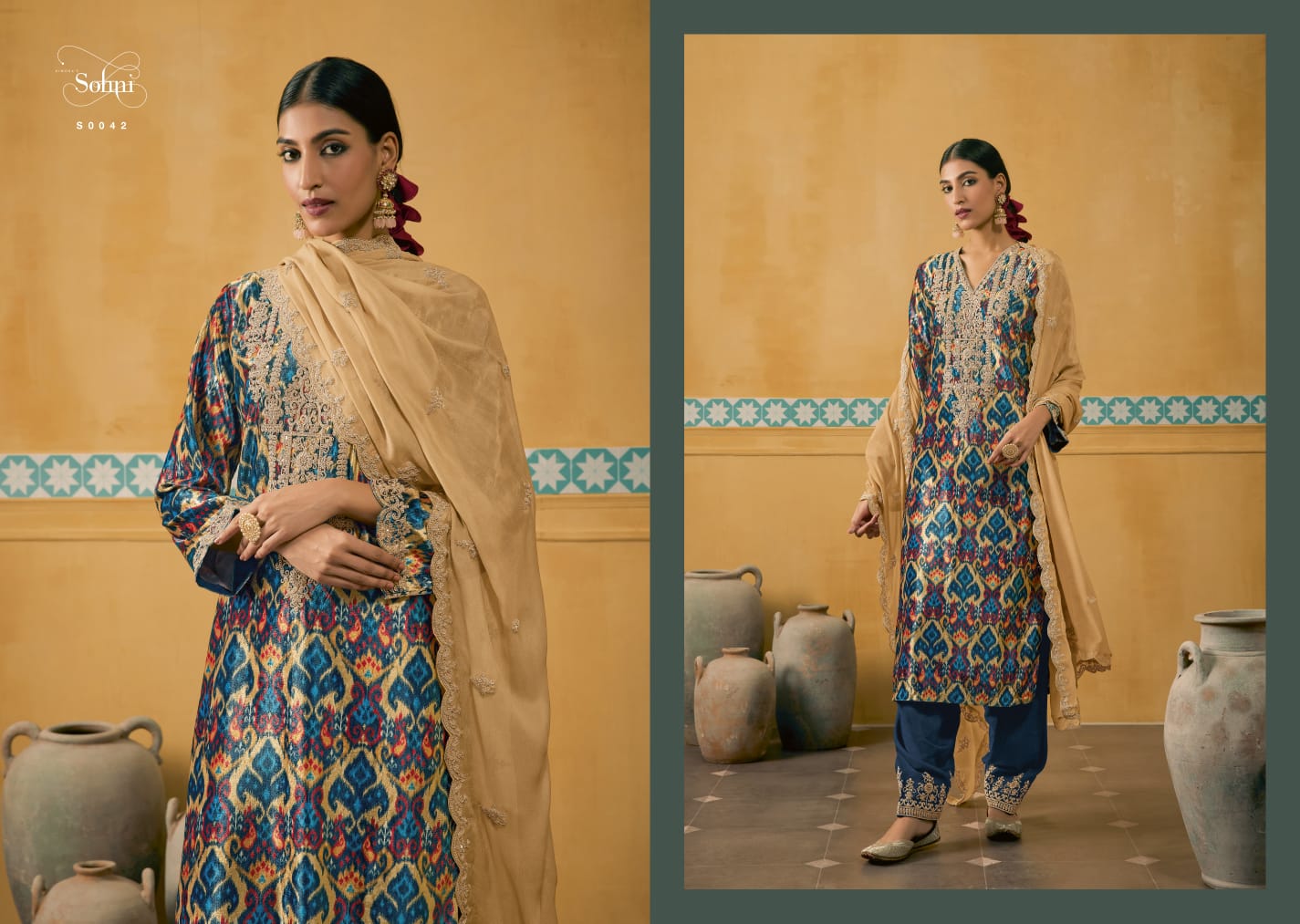 Husn E Ishq By Kimora Velvet Embroidery Salwar Kameez Catalog