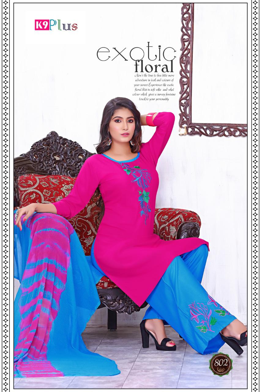 K9 Plus Latest Designer Casual Wear Ready Made Plazzo Suit Collection 