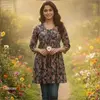 Naisha K 391 Jaipuri Cotton Print Jacket Style Shorts Tops Wholesale Clothing Distributors In India