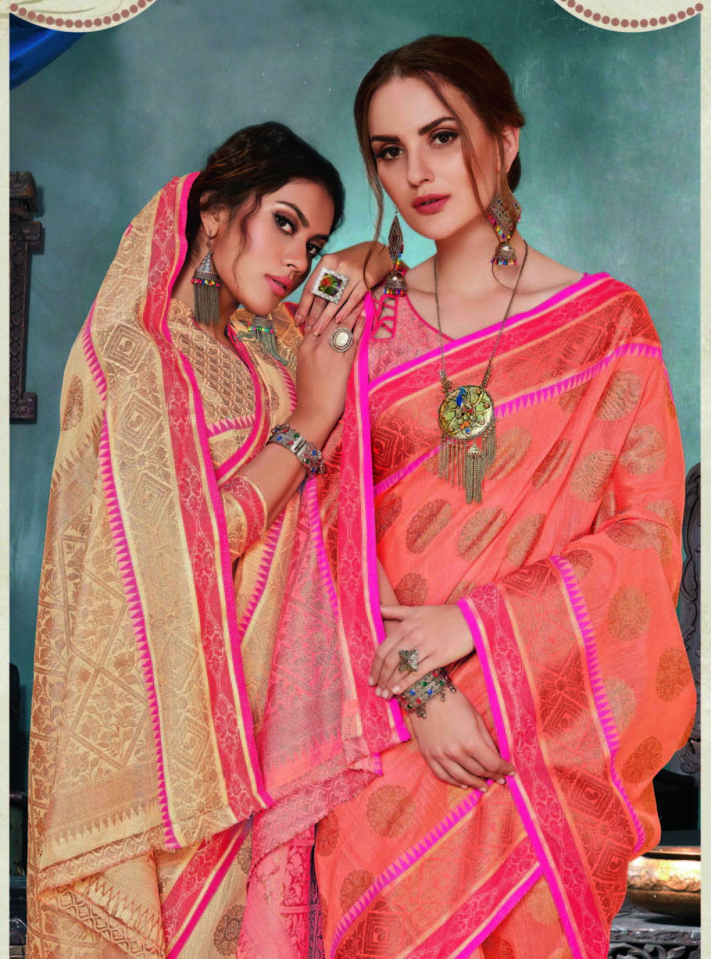 Sangam Malbari Handloom Soft Linen Silk Latest Designer Wedding Wear Saree Collection