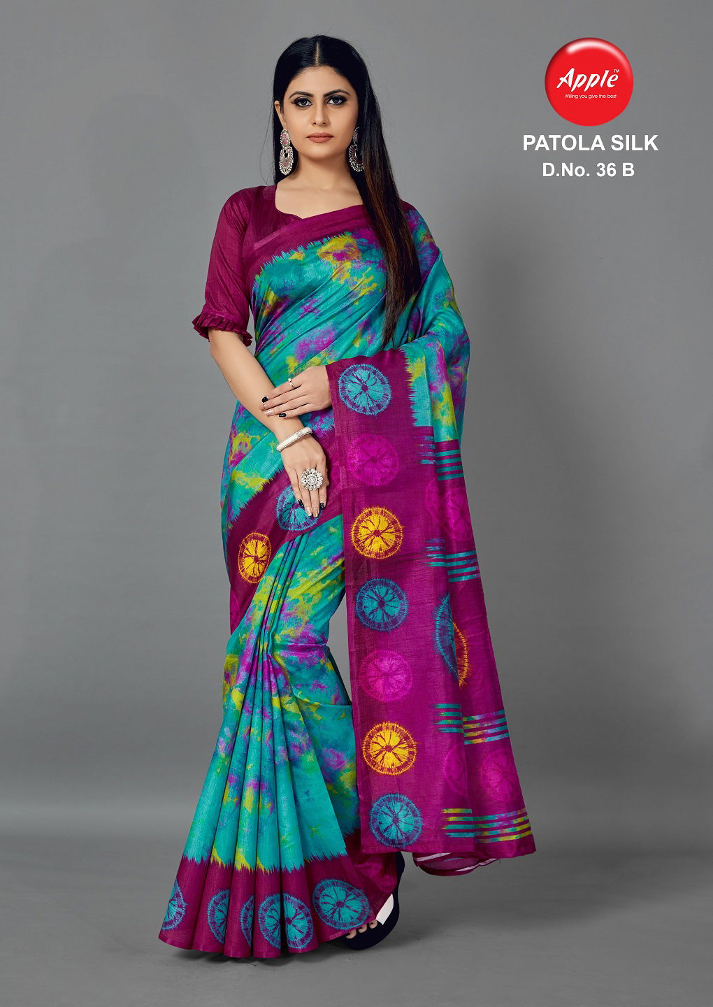 Apple Patola Silk 36 Latest Designer Fancy Casual Wear Art Silk Saree Collection
