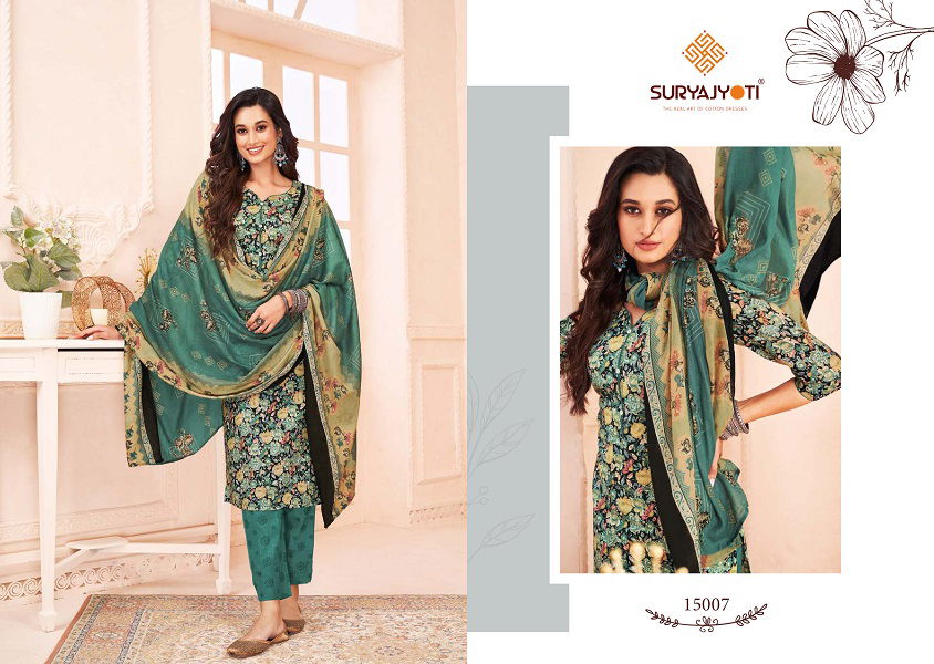 Suryajyoti Zion Cotton Vol 15 Printed Cotton Dress Material
