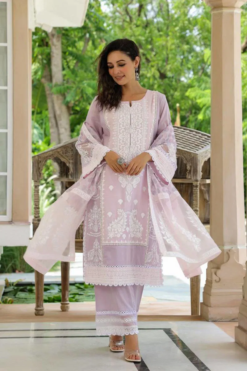 Tanyaa P 364 Cotton With Work Fancy Readymade Suit Exporters In India