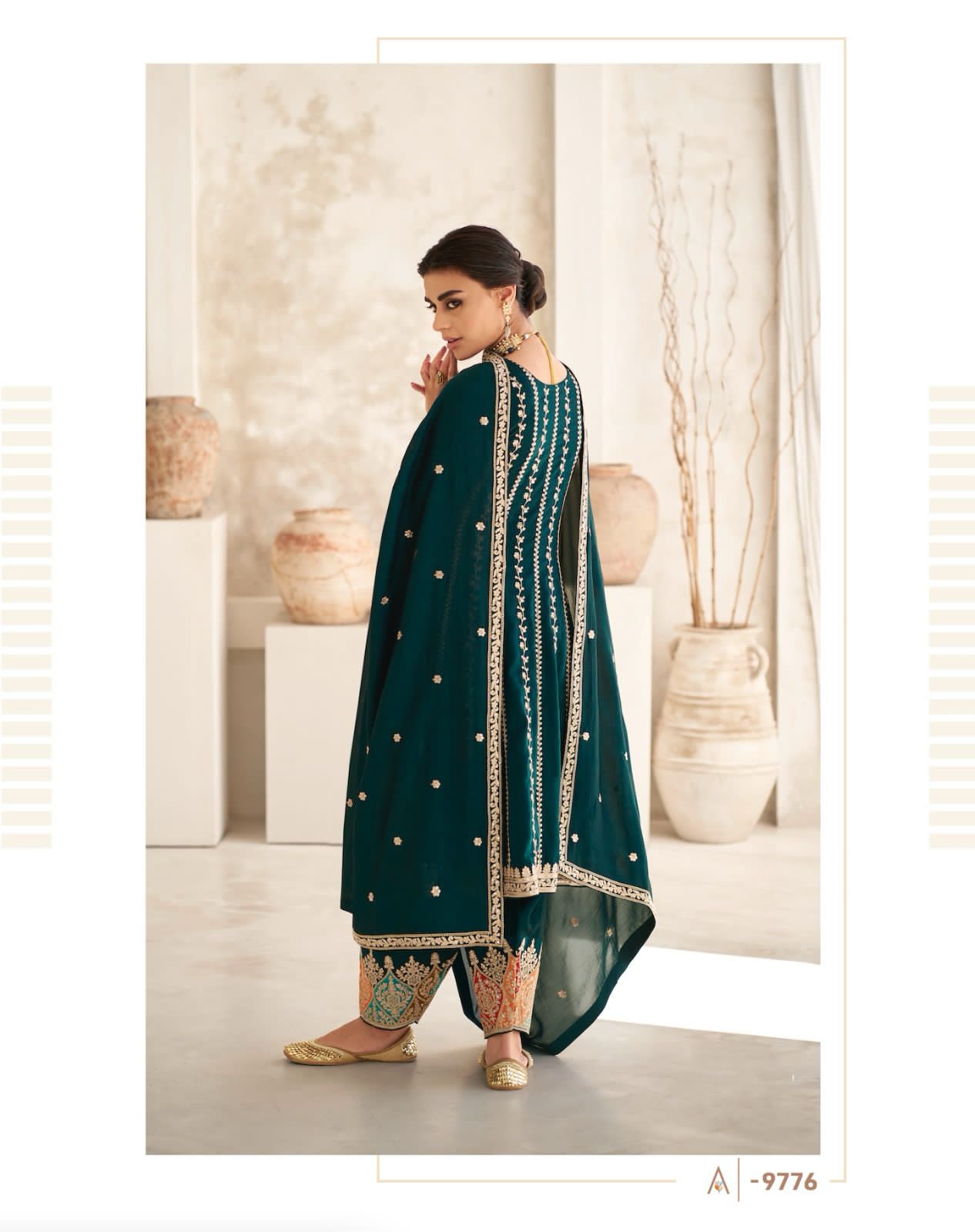 Romani By Aashirwad Heavy Embroidery Wedding Salwar Suits Catalog