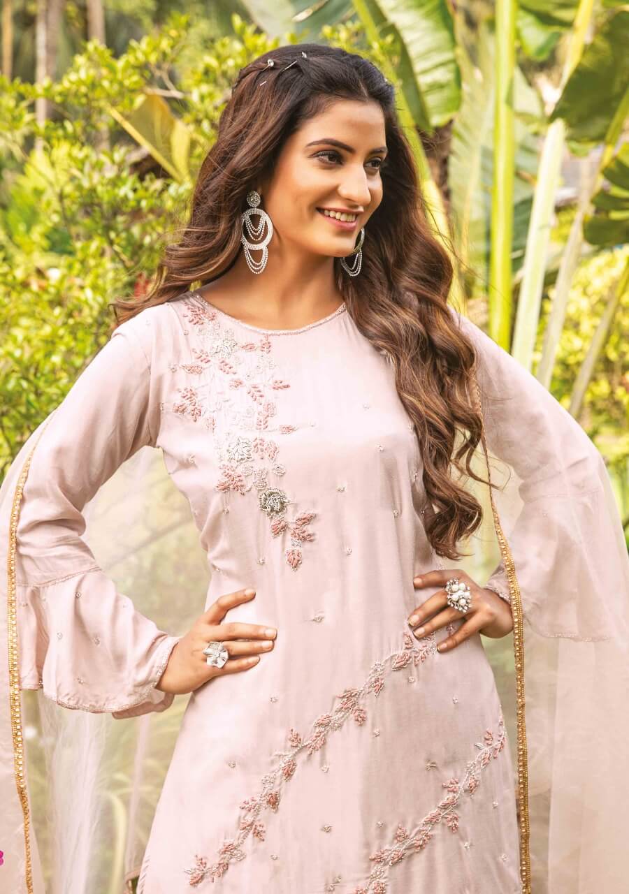 Wanna Forever New Fancy Designer Festive Wear Kurti With Sharara And Dupatta Collection