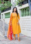 Cotton Plus Vol 2 By Vaniska Cotton Printed Kurti With Bottom Dupatta Suppliers In India