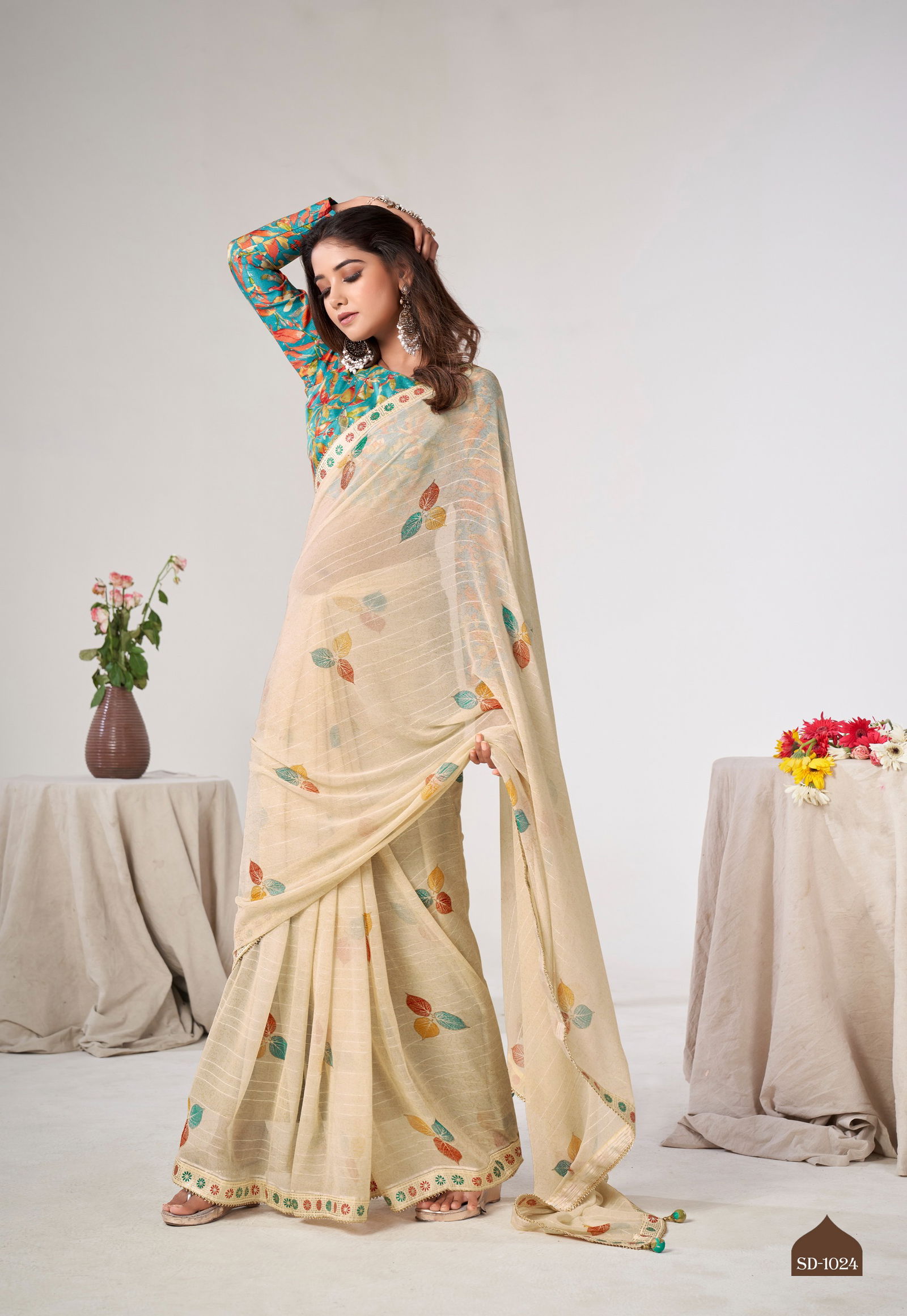 Sadi Hits By Sr Georgette Fancy Saree Wholesalers In Delhi