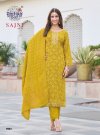 Sajni Vol 7 By Radhika Rayon Printed Kurti With Bottom Dupatta