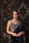 Bt 3143 Velvet Designer Sequence And Jari Thread Worked Saree Bulk Orders In India