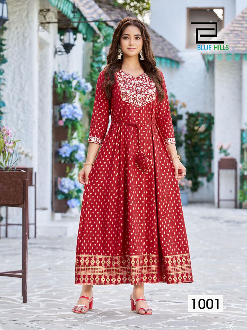 Walkway Remix Vol 1 By Blue Hills Rayon Printed Plus Size Kurtis Catalog
