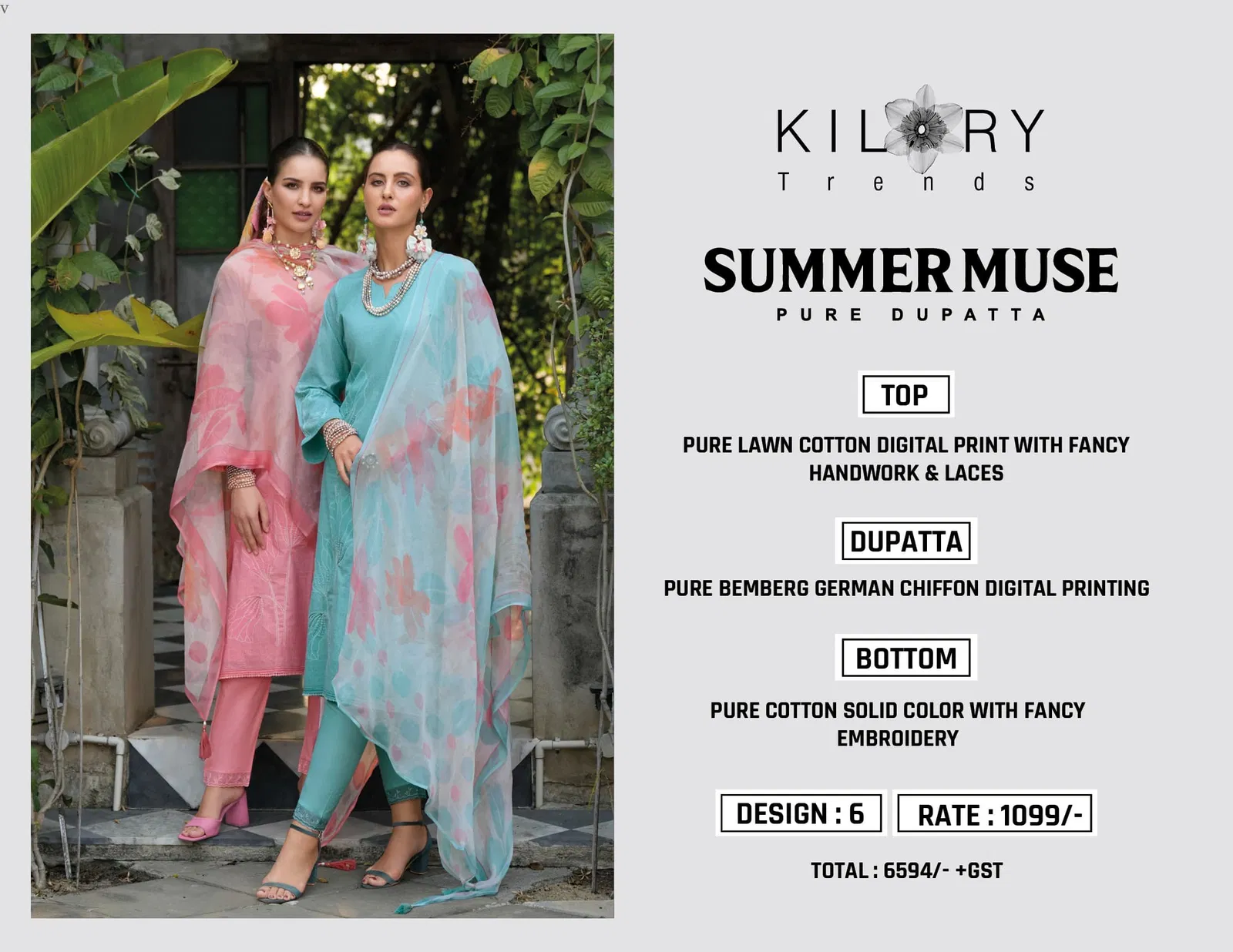 Surkhi By Kilory Lawn Cotton Printed Surat Salwar Kameez Wholesale Market