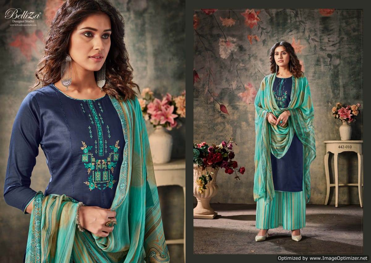 Belliza Nazar E Patiala 4 Latest Designer Pure Jam Cotton With Kashmiri Embroidery Work Nazneen Dupatta 