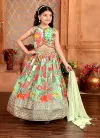 Aaradhna 652 Kids Star Georgette Flower Printed Lehenga Choli