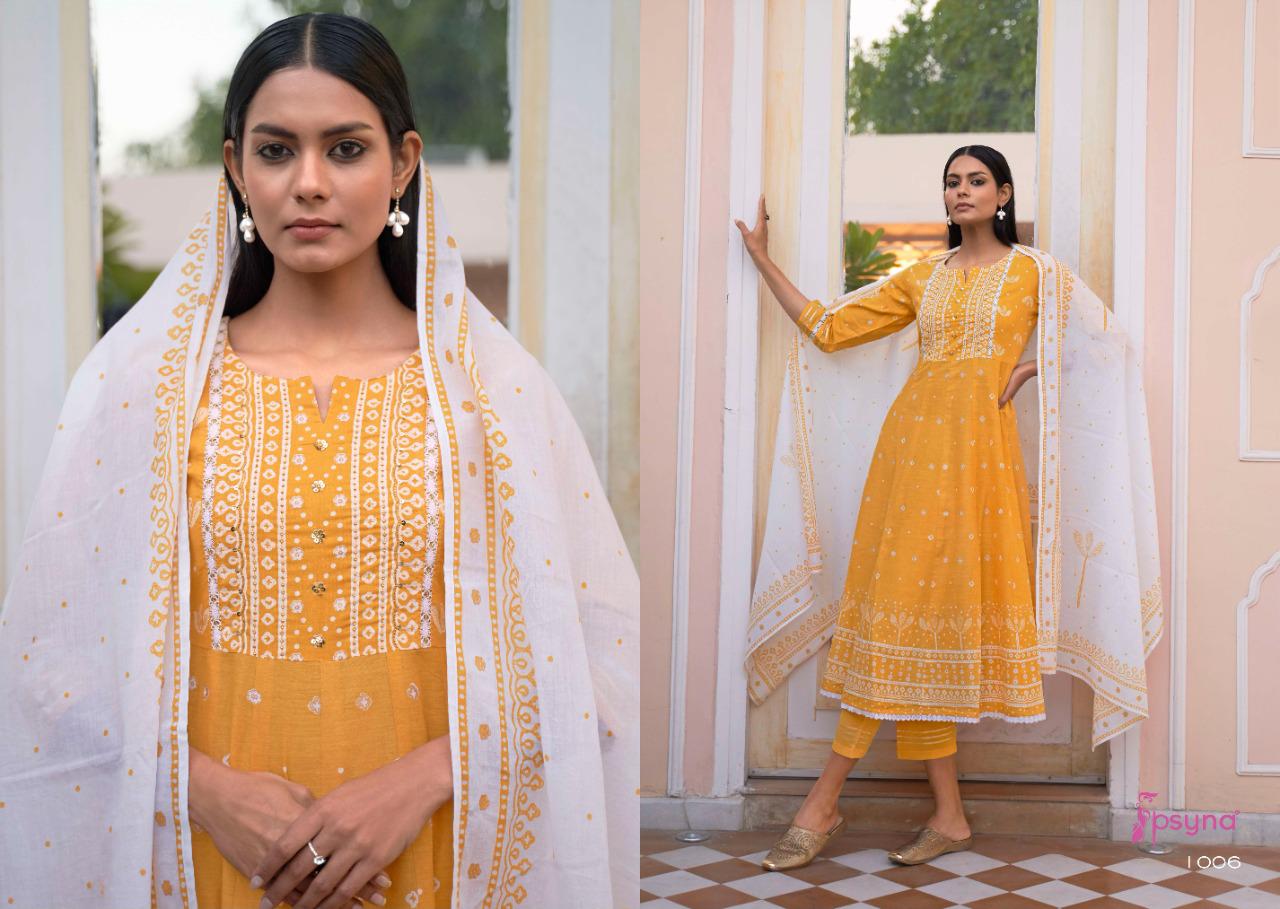 Psyna Pehnava 3 Fancy Party Wear Readymade Kurti With Pant And Dupatta Collection